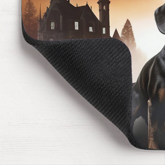 Dackel Halloween Beängstigend Mousepad (Ecke)
