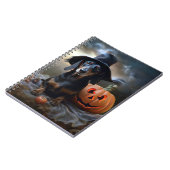 Dackel Halloween Beängstigend Notizblock (Linke Seite)
