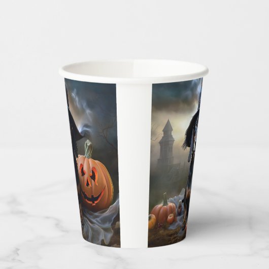 Dackel Halloween Beängstigend Pappbecher (Links)