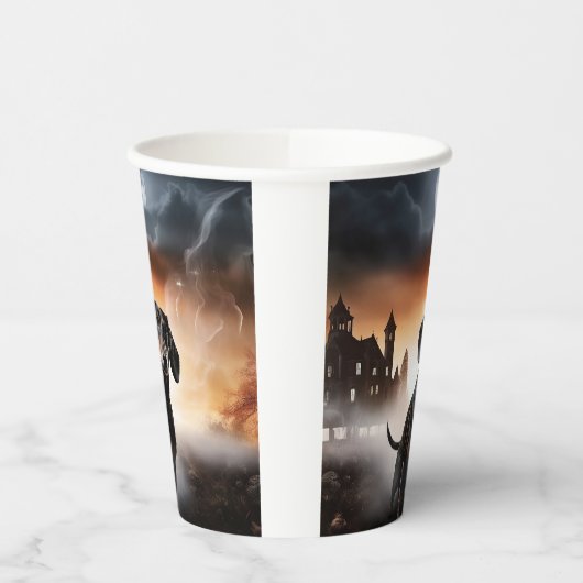 Dackel Halloween Beängstigend Pappbecher (Links)