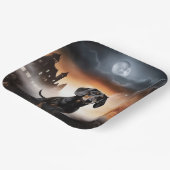 Dackel Halloween Beängstigend Pappteller (Gewinkelt)