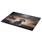 Dackel Halloween Beängstigend Schneidebrett (Ecke)