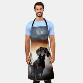 Dackel Halloween Beängstigend Schürze (Getragen)