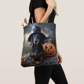 Dackel Halloween Beängstigend Tasche (Von Nahem)