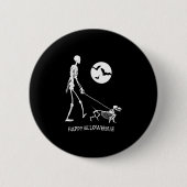 Dackel Halloween Button (Vorderseite)