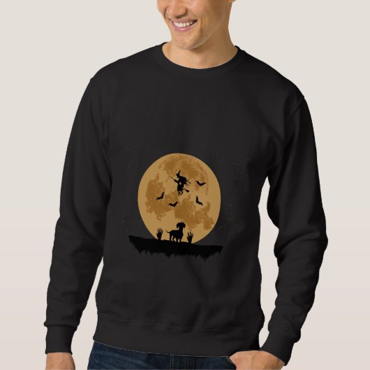 Dackel Halloween Dackel Kostüm Sweatshirt (Vorderseite)