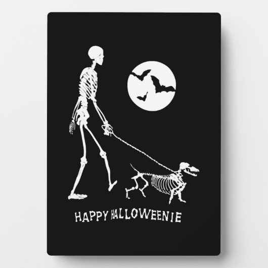 Dackel Halloween Fotoplatte (Vorderseite)