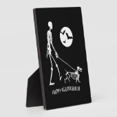 Dackel Halloween Fotoplatte (Seite)