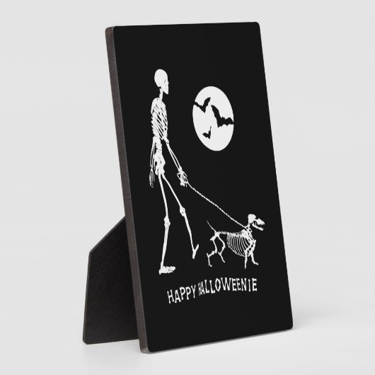 Dackel Halloween Fotoplatte (Seite)