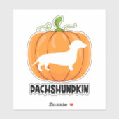 Dackel Halloween Hund Aufkleber (Blatt)