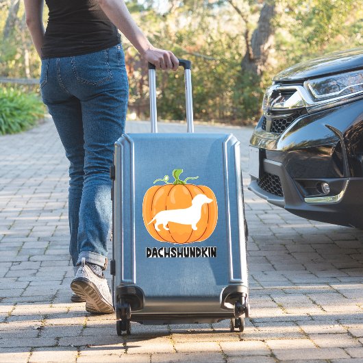 Dackel Halloween Hund Aufkleber (Koffer Insitu)