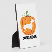 Dackel Halloween Hund Fotoplatte (Seite)