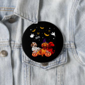Dackel Halloween Hund Lover Button (Beispiel)