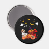 Dackel Halloween Hund Lover Magnet (Vorderseite/Rückseite)