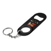 Dackel Halloween Hund Lover Mini Flaschenöffner (Vorderseite Schrägansicht)