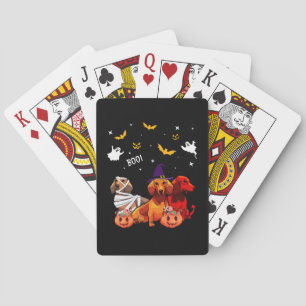 Dackel Halloween Hund Lover Spielkarten