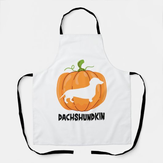Dackel Halloween Hund Schürze (Vorderseite)
