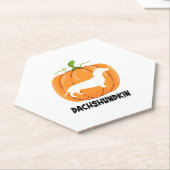 Dackel Halloween Hund Untersetzer (angewinkelt)