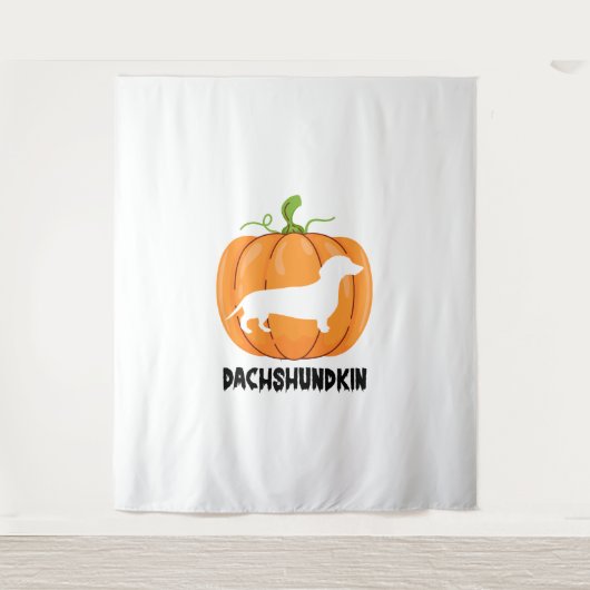 Dackel Halloween Hund Wandteppich (Vorderseite)