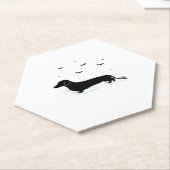 Dackel Halloween Kostüm Meine Dackel ist mein Bo Untersetzer (angewinkelt)