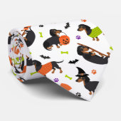 Dackel Halloween Neck Tie Krawatte (Gerollt)