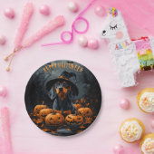 Dackel Halloween Pappteller (Party)