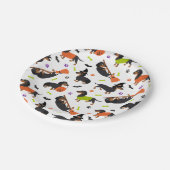 Dackel Halloween Pappteller (Schrägansicht)