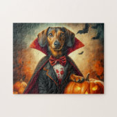 Dackel Halloween Puzzle (Horizontal)