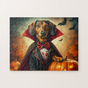Dackel Halloween Puzzle