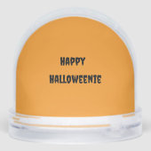 Dackel Halloween Snow Globe Schneekugeln (Rückseite)