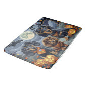 Dackel Halloween Spooky Badematte (Schrägansicht)