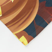 Dackel Halloween Spooky Fleecedecke (Ecke)