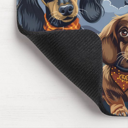 Dackel Halloween Spooky Mousepad (Ecke)