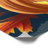 Dackel Halloween Spooky Poster (Ecke)