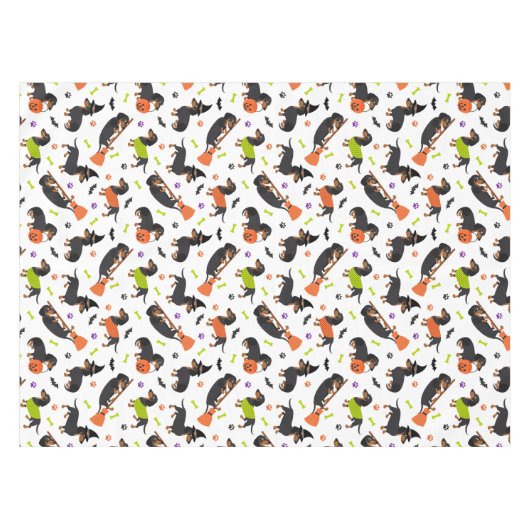 Dackel Halloween Tablecloth Tischdecke (Vorderseite (Horizontal))