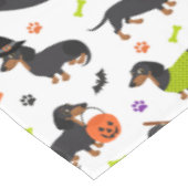 Dackel Halloween Tablecloth Tischdecke (Schrägansicht)