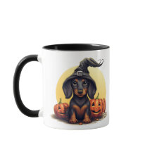 Dackel Halloween Tasse