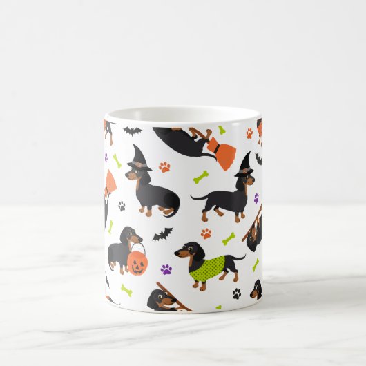 Dackel Halloween Tasse (Mittel)