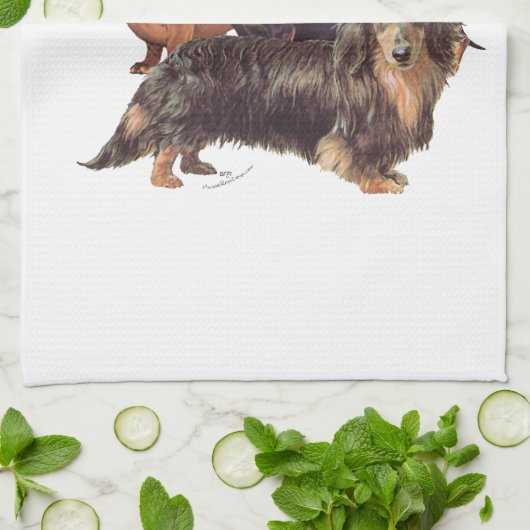 Dackel Handtuch (Gefaltet)