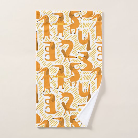 Dackel Handtuch Set Dackel Hund Badezimmer Dekorat (Handtuch)