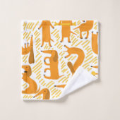 Dackel Handtuch Set Dackel Hund Badezimmer Dekorat (Waschlappen)