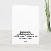 Dackel Happy Birthday Card Karte (Rückseite)