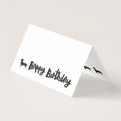 Dackel Happy Geburtstagskarte (Vorderseite)