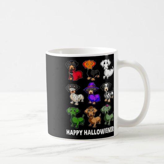 Dackel Happy Halloweiner Fun Halloween Hunde Lov Kaffeetasse (Rechts)