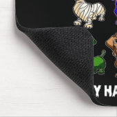 Dackel Happy Halloweiner Fun Halloween Hunde Lov Mousepad (Ecke)