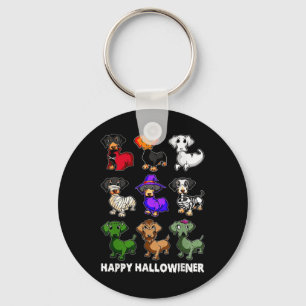 Dackel Happy Halloweiner Fun Halloween Hunde Lov Schlüsselanhänger