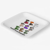 Dackel Happy Halloweiner Funny Dog Halloween Pappteller (Gewinkelt)