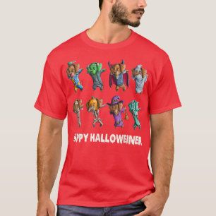 Dackel Happy Halloweiner Funny Halloween Hunde T-Shirt