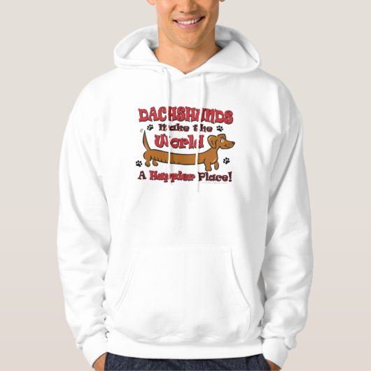 DACKEL-HAPPY HOODIE (Vorderseite)