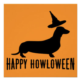 Dackel Happy Howloween Perfect Poster